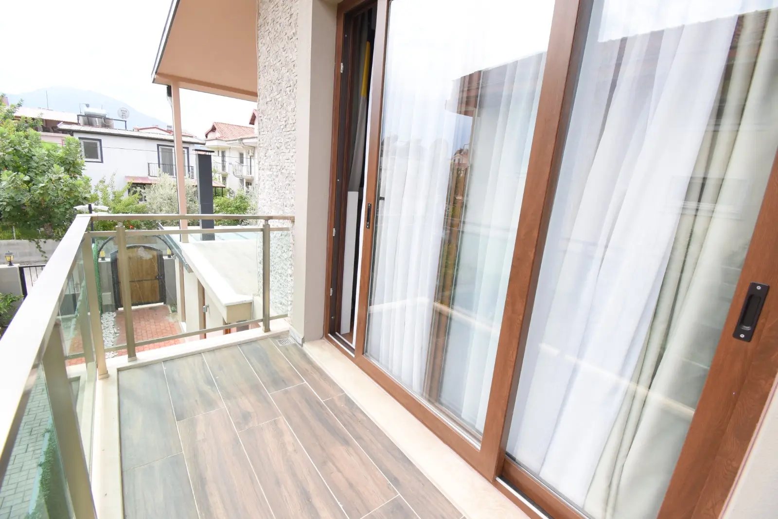 Attached balcony